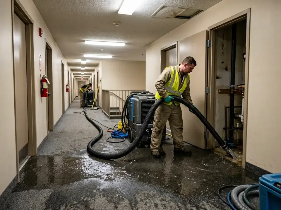 multi-unit-apartment-hallway-f-005 — frequently asked questions, Emergency Burst Pipe Water Extraction & Removal in Redlands…